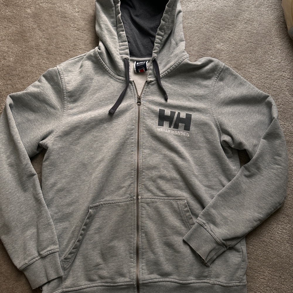 Helly Hansen Men's Zip-Up Hoodie in Gray